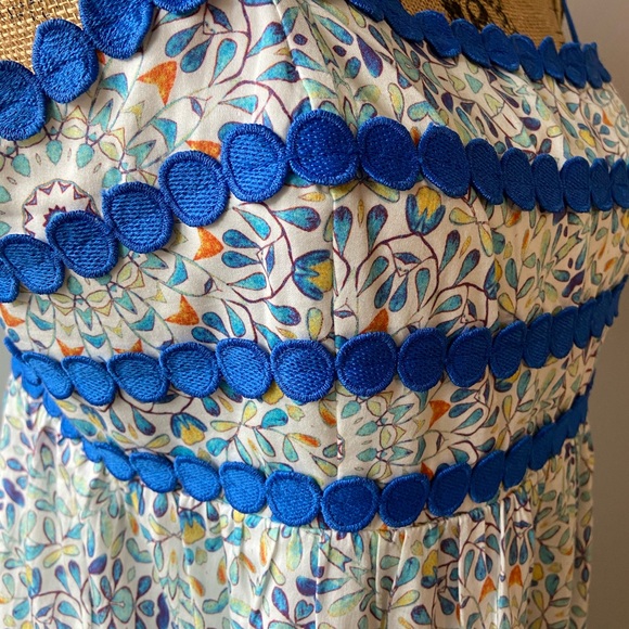 Stellah Sz M Multicolor Floral Women’s Sundress - Picture 3 of 9